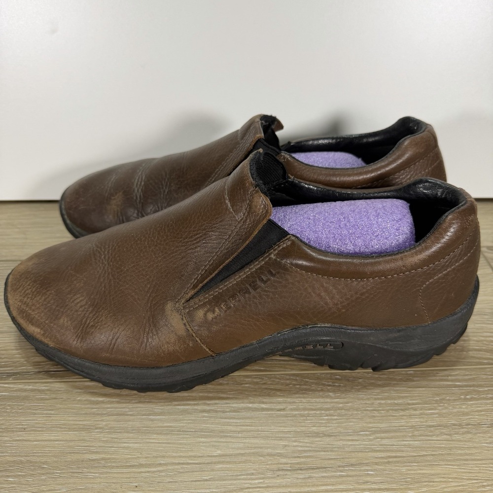 Merrell Jungle Moc Leather 2 J84987 Shoes Men's 11.5 Espresso Slip-on Comfort